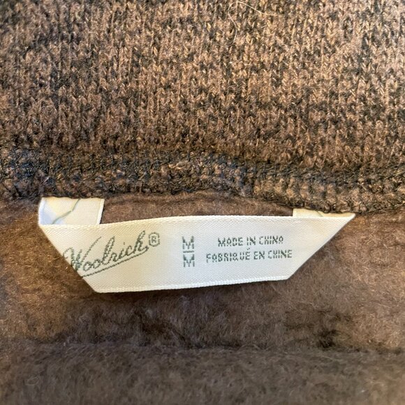Woolrich Skirt MEDIUM Brown Fleece Winter Hiking Outdoor Cabincore - Picture 4 of 9
